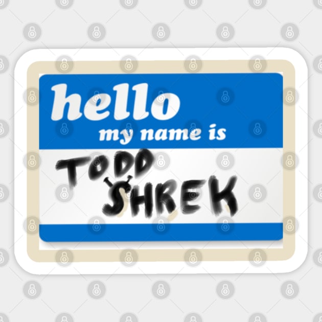 Shrek's First Name Sticker by mailshansen